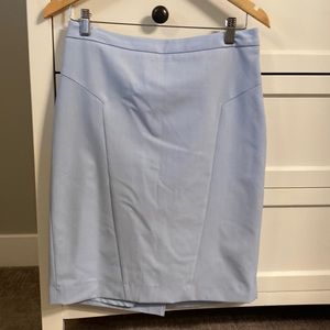 Baby blue pencil skirt from The Limited